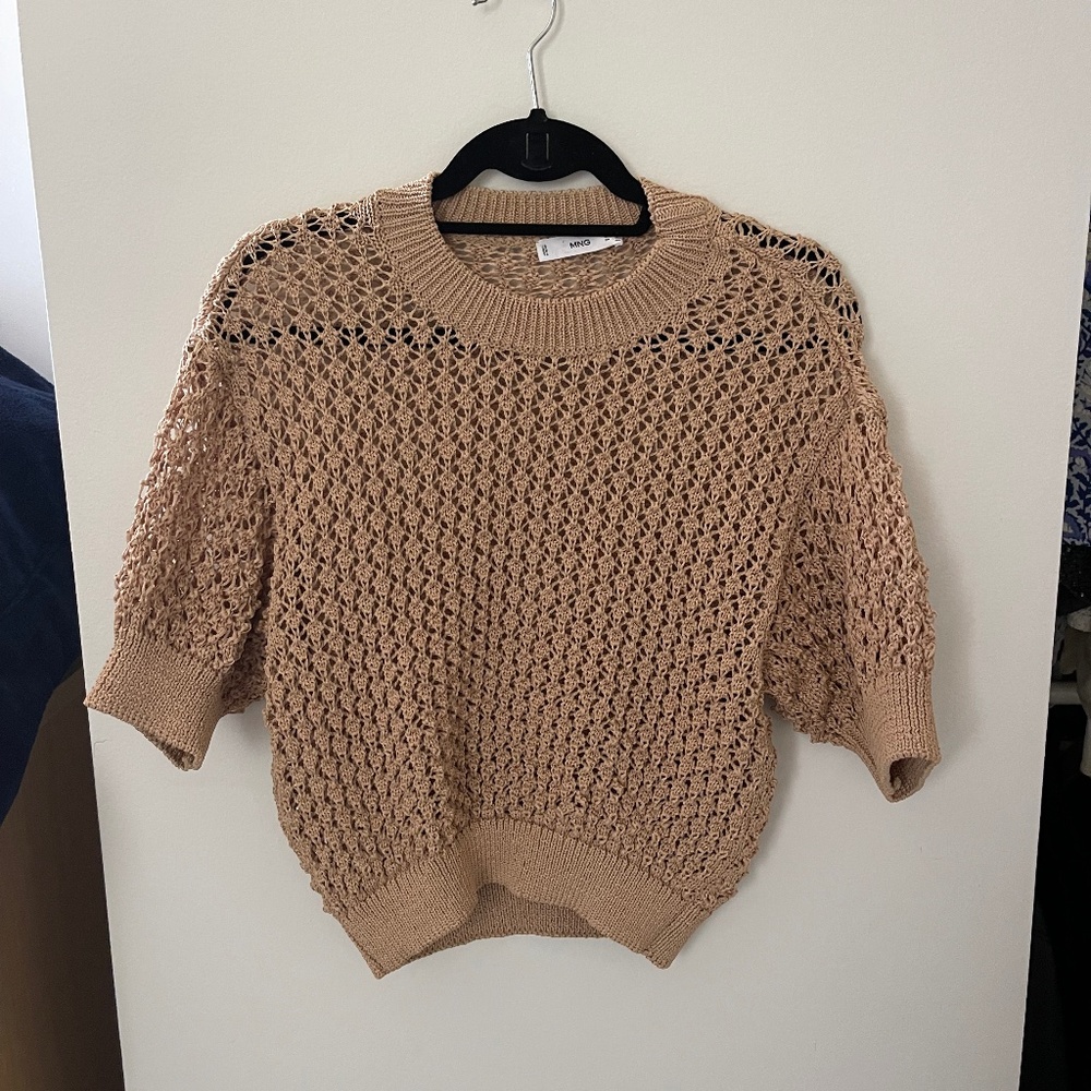 Mango Beige Knit Sweater